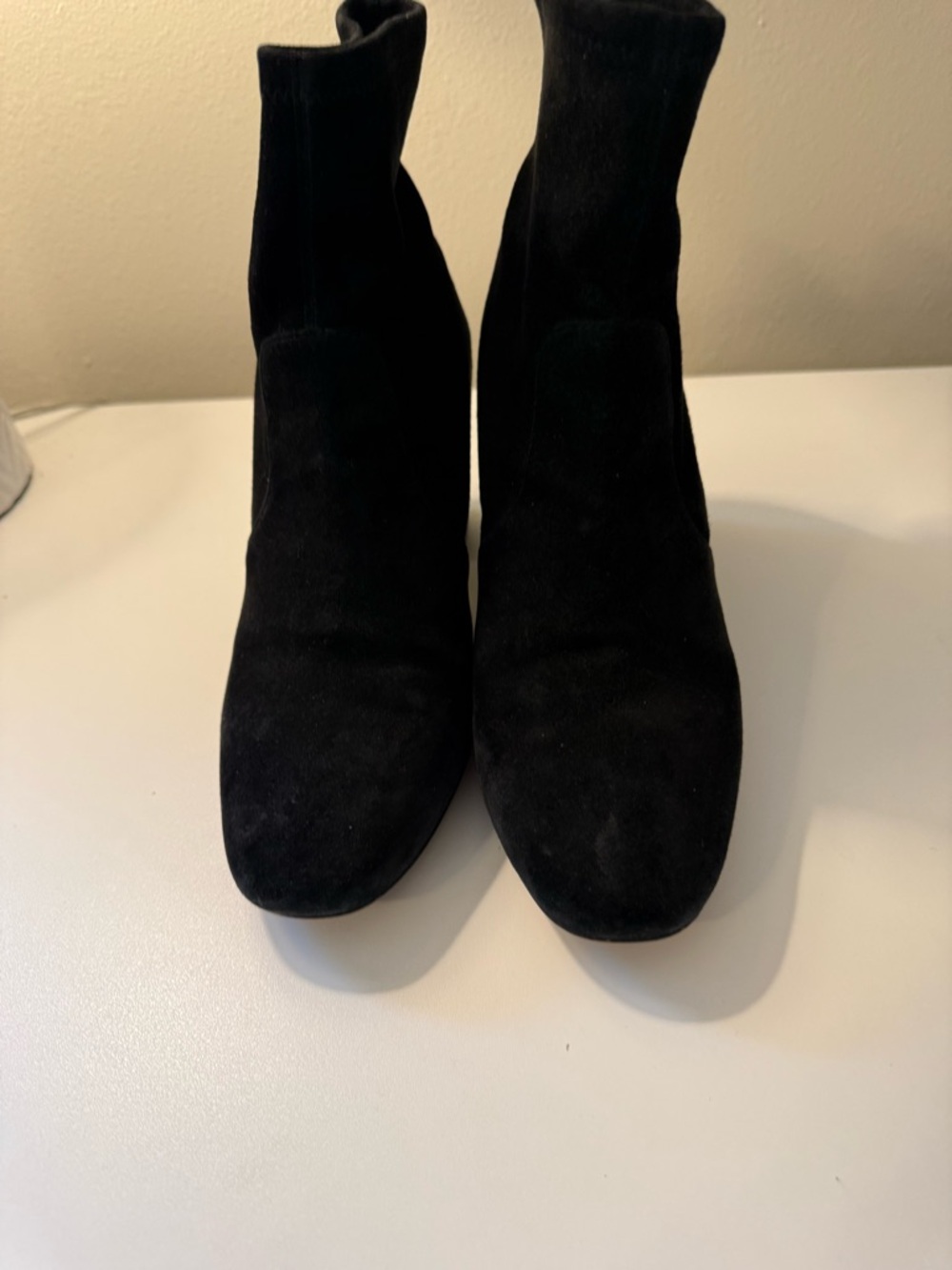 Coach Margot Suede Black Heeled Bootie, size 10. Sock Boot Bootie - Picture 8 of 9